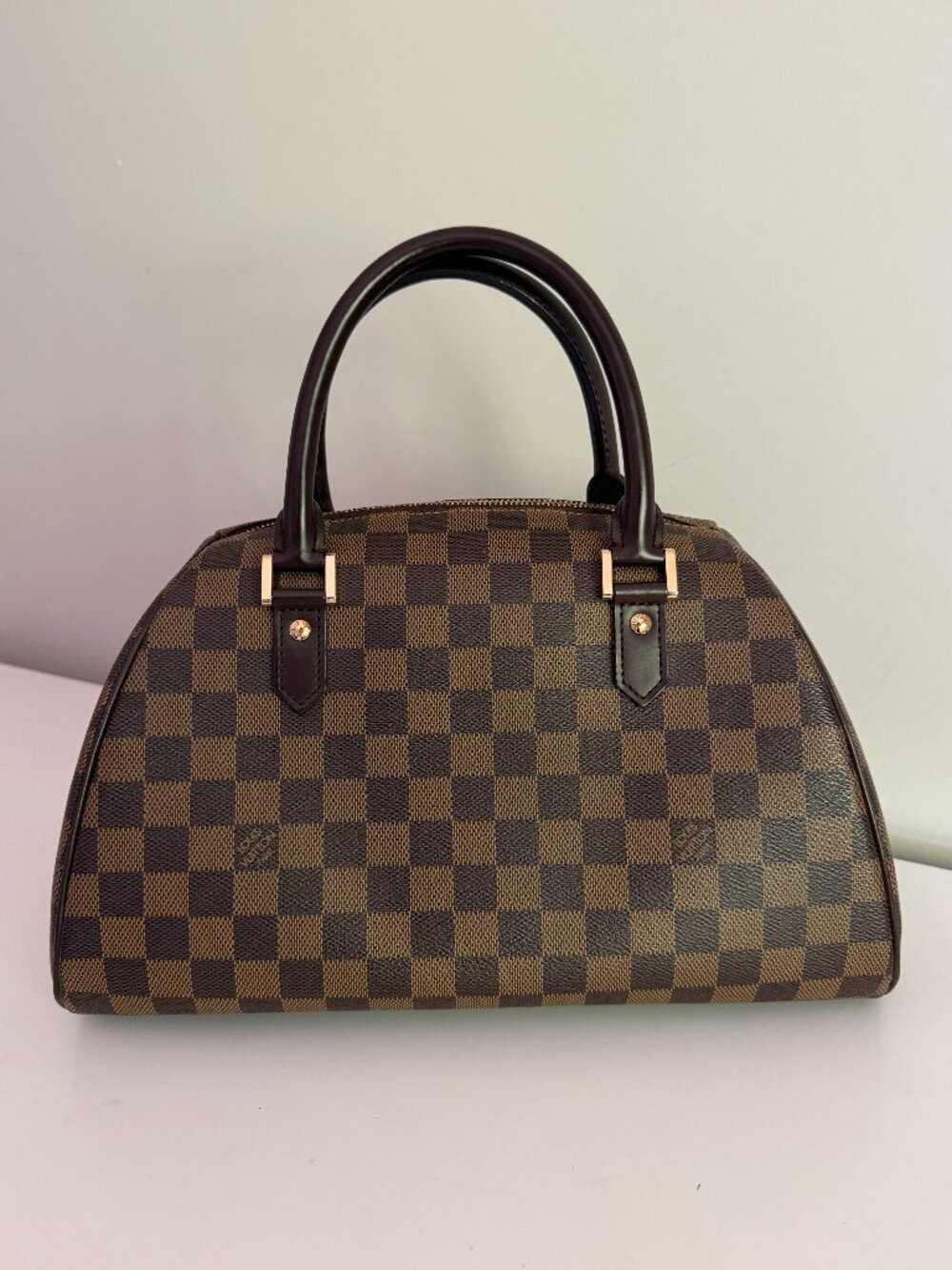 Louis Vuitton Ribera MM Damier Ebene Handbag N41434 + Dust Bag